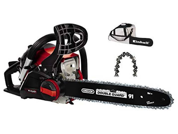 Einhell Benzin-Kettensäge GC-PC 1435 I TC Kit (1400 W, 41 cm³, OREGON-Sägekette und -Qualitätsschwert 35cm, Rückschlagschutz mit Sofort-Kettenbremse, werkzeuglose Kettenspannung & -wechsel)
