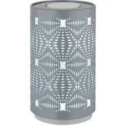 Tischleuchte Beistellleuchte Nachttischlampe Akku RGB Farbwechsel LED Touch grau