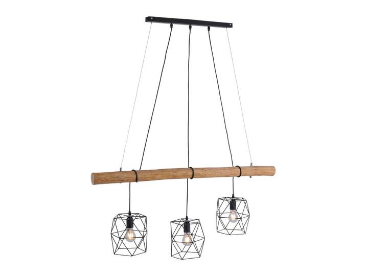 Hängeleuchte, Holz, Metall, länglich, 20x120x120 cm, Lampen & Leuchten, Innenbeleuchtung, Hängeleuchten, Pendelleuchten