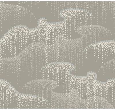 Candice Olson Moonlight Pearls Taupe Wallpaper