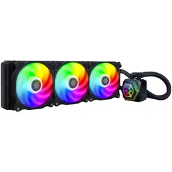 Silverstone Permafrost PF360-ARGB V2, CPU Wasserkühler, Schwarz