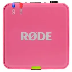 RØDE Mikrofon-Funksystem Wireless GO Gen 3 Pink mit Softcase, Mikrofon