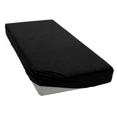 Spannbettlaken BELLANA "bellana Luxuszwirn mit Elasthan, Jersey 175 g/m², faltenfrei", schwarz, 1 Stk., Jersey, 180x200 180x210 180x220 190x200 190x210 190x220 200x200 200x210 200x220 35cm, Jersey, Obermaterial: 97% Baumwolle, 3% Elasthan,...