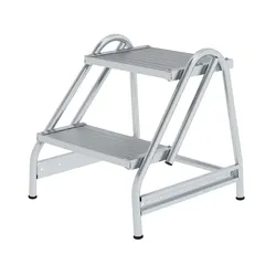 Arbeitspodest einseitig begehbar Aluminium geriffelt