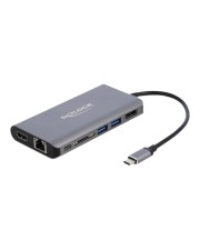 Delock USB Type-C Dockingstation 4K HDMI/DP/USB 3.0/SD/LAN/PD 3.0 Digital/Daten Digital/Display/Video Netzwerk (87683)