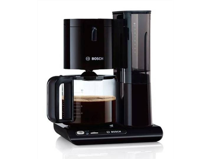 BOSCH Filterkaffeemaschine Styline TKA8013, Aroma Sensor, Aromaschutz-Glaskanne 1,25 L , schwarz, 1,25 l, 15, Kaffeemaschinen, für 10-15 Tassen, Abschaltautomatik, Entkalkungssystem, schwarz, Filterkaffeemaschine