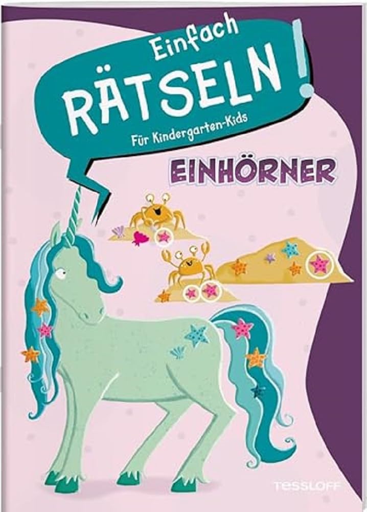 Einfach rätseln! Für Kindergarten-Kids. Einhörner / Sudokus, Labyrinthe, Ausmalbilder u.v.m. / Für Kinder ab 4 Jahren: Rätselspaß für Kindergartenkinder (Mal- und Rätselbücher) - Preis vom 18.10.2026 19:22:15 h