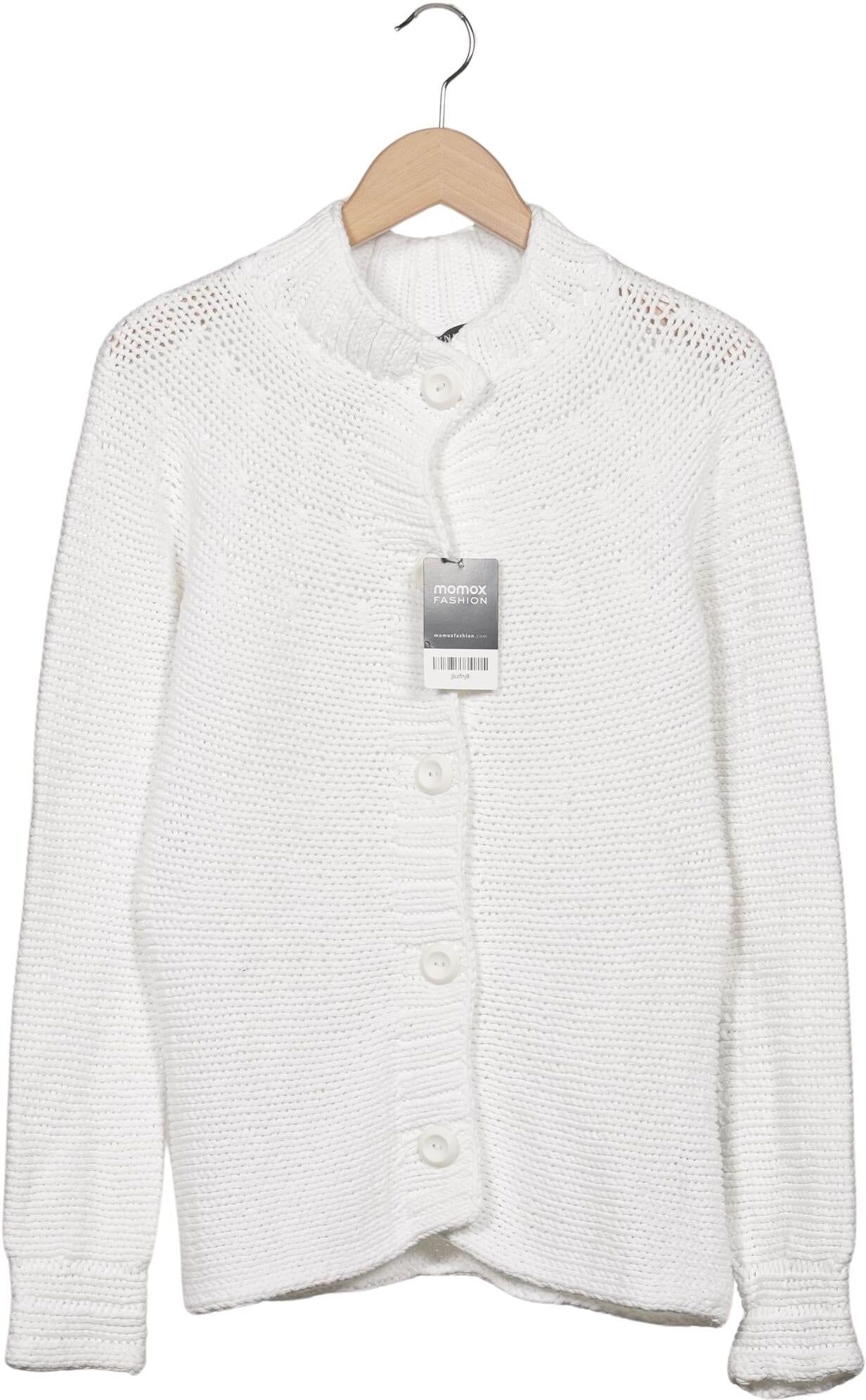 Iris VON Arnim Damen Strickjacke, Weiß, Gr. M, Baumwolle - Second Hand