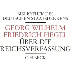 Über die Reichsverfassung, Fachbücher von Georg Wilhelm Friedrich Hegel