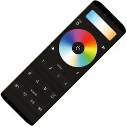 SIGOR Hand-Fernbedienung KS-SIG-CONTROL_5 mit Touch-Control, Tasten und Szenenspeicher, 4 Kanal RGB+CCT, Schwarz SIG-9052601