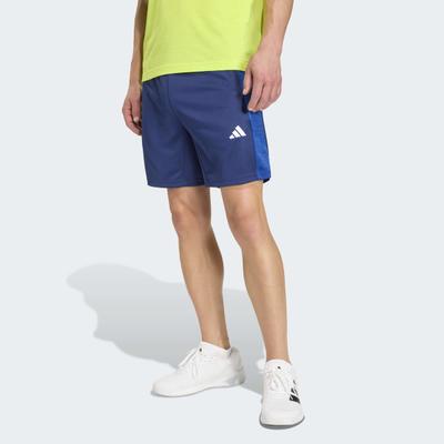 Shorts ADIDAS PERFORMANCE "WORKOUT ESSENTIALS ALL-SET", Herren, Gr. 3XL, L-Gr, blau (dunkelblau, innenbeinlänge ca. 23 cm), Obermaterial: 100% Polyester, Hosen Shorts