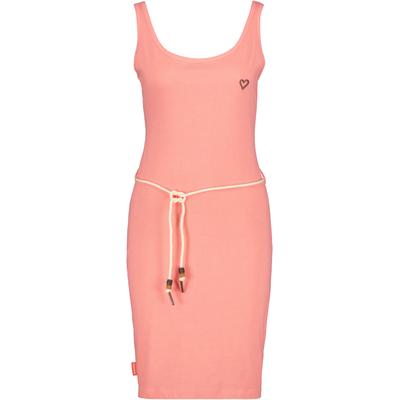 Blusenkleid ALIFE & KICKIN, Damen, Gr. XS, Normalgrößen, rosa (peach), 60% Baumwolle, 40% Polyester, Rundhals, Kleider Blusenkleid