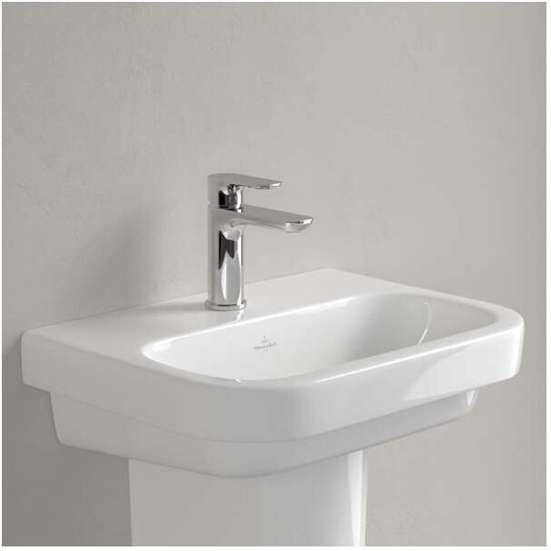 Villeroy und Boch Architectura Handwaschbecken 43735101 500 x 380 x 150 mm, Weiß Alpin, ohne Überlauf