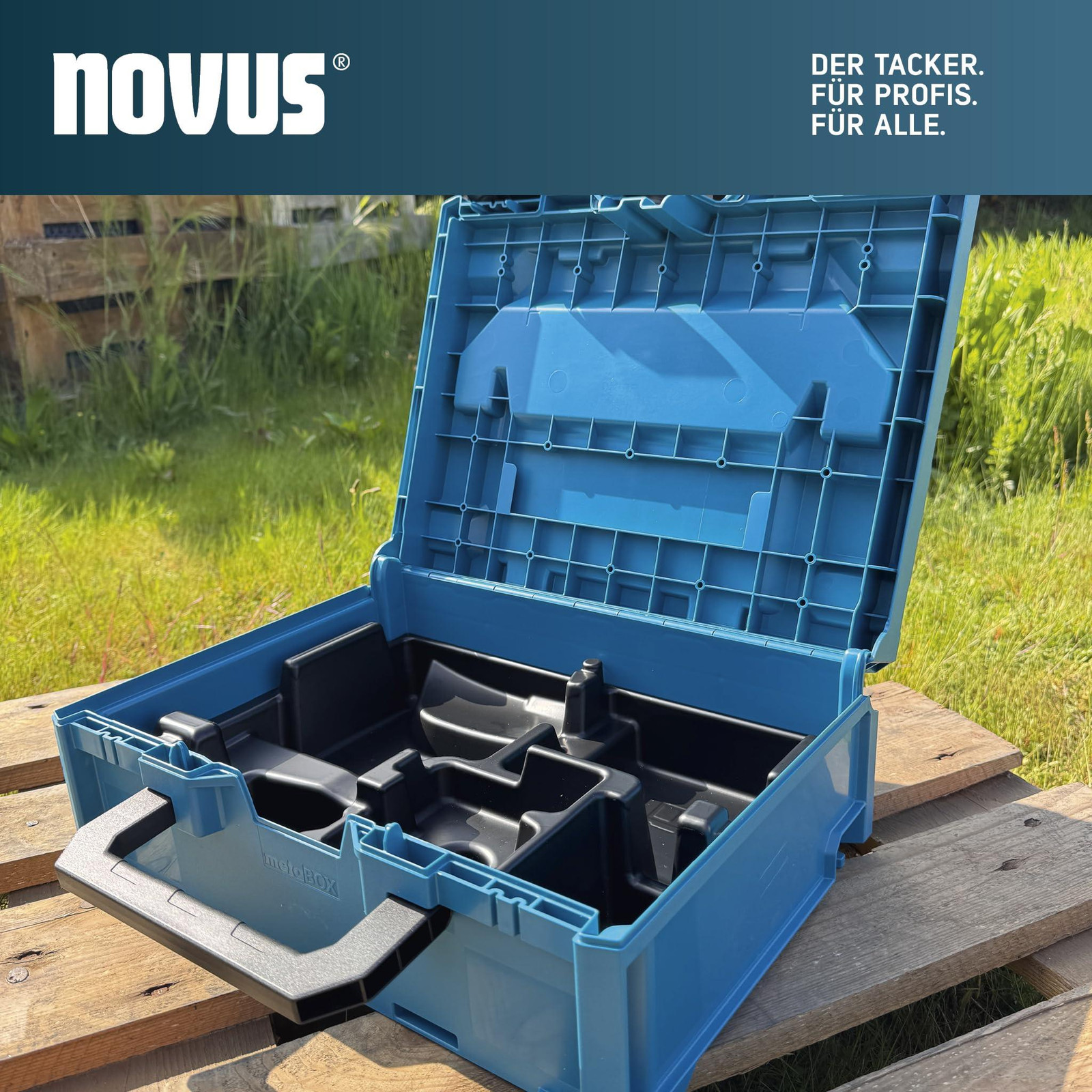 Novus Tools metaBOX 145 met kofferinlegger voor Novus accuschotels