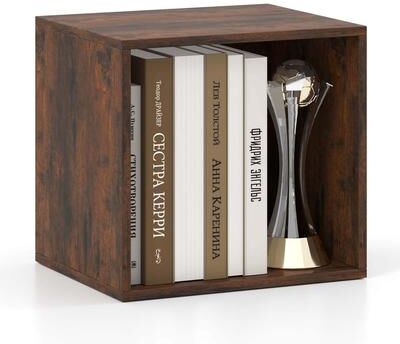 1/2/4 pcs Cubby Bookcase Stackable Open Cube Shelf for Small Spaces