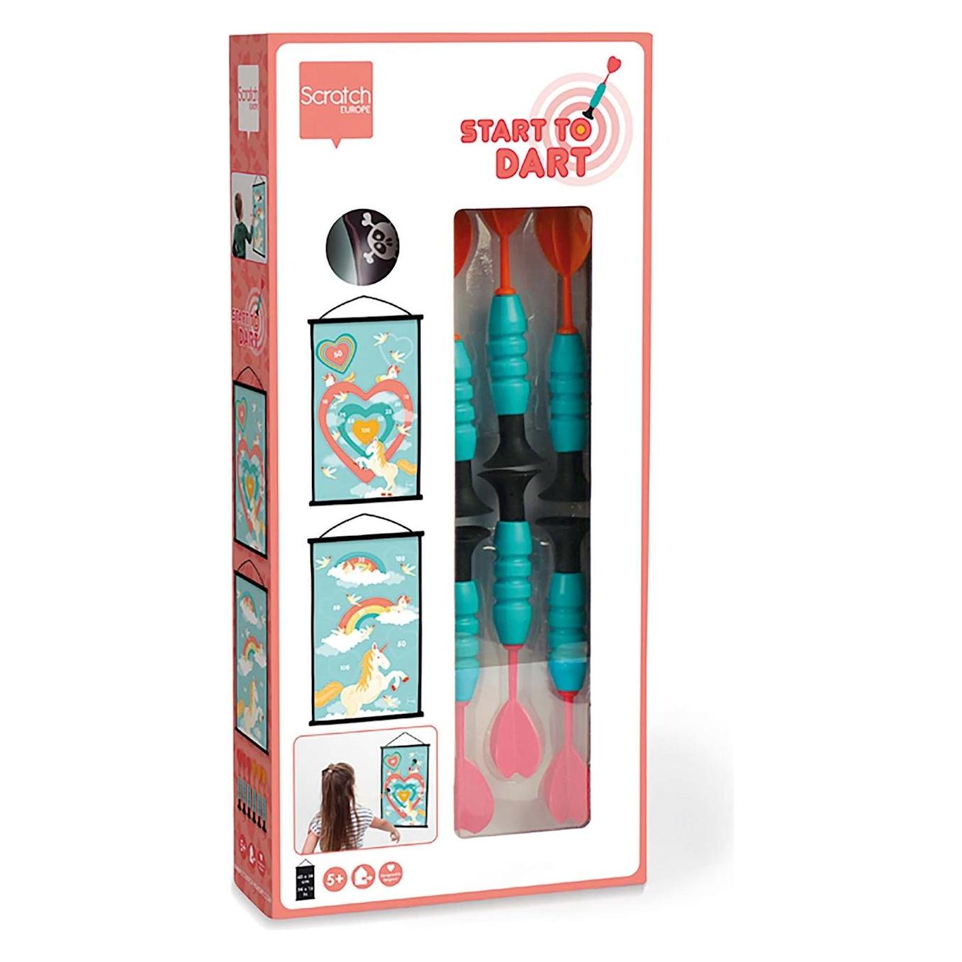 Scratch Dartspiel mit Saugnapf Einhorn (276182059)