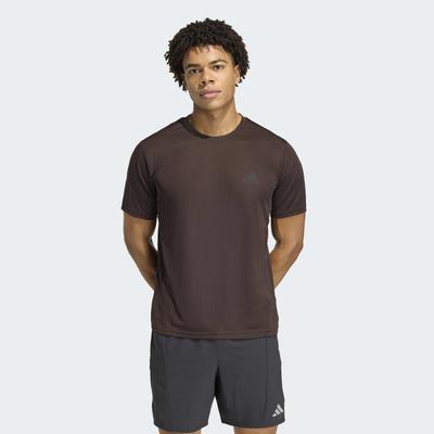 T-Shirt ADIDAS PERFORMANCE "WORKOUT ESSENTIALS BASE", Herren, Gr. XL, braun (aurora coffee), Obermaterial: 100% Polyester, Rundhals, Shirts T-Shirt, reguläre Passform, mit Climacool Technologie