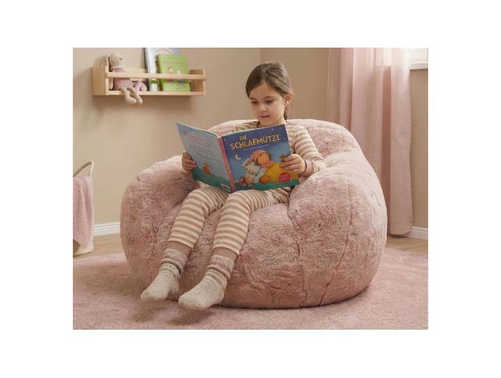 Sessel Fluffy Mini in flauschigem Fellstoff