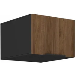 Aufsatzschrank Hochschrank 50 cm Küche MONZA Okapi Nußbaum Küchenzeile
