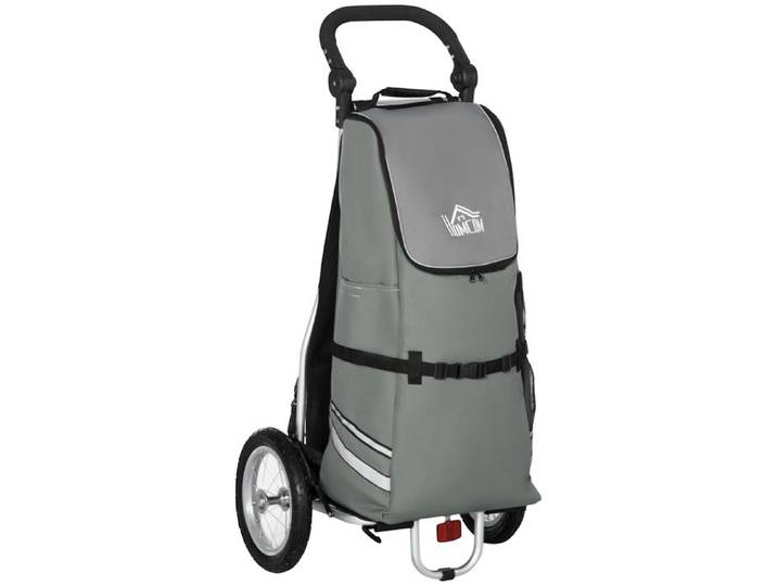 Remorque vélo enfant et chariot courses - 2 en 1 : remorque vélo et chariot courses - Dimensions : 53x43x110 cm
