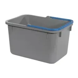 Numatic Eimer 17 Liter grau mit farbcodiertem Henkel (blau)