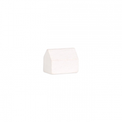 Spielsteine Haus - Siedlung - Dorf - Holz - weiss - 14x10x12mm 247190