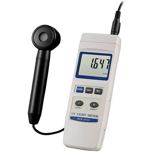 PCE Instruments Strahlungsmesser PCE-UV34 |0...19,99mW/cm² |Wellenlänge 290 ... 390 nm |UVA |UVB |UV-Kombisensor
