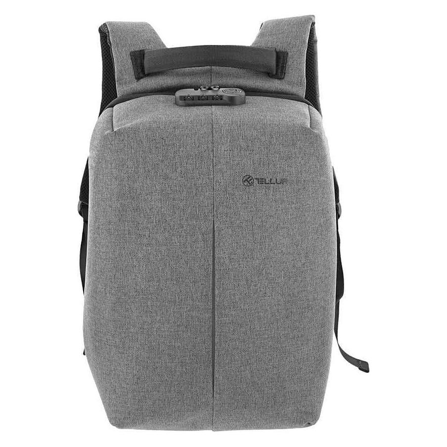 Tellur 15.6 Notebook Backpack Antitheft V2, USB port, gray (TLL611232)