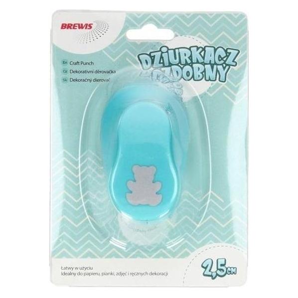 Brewis Dekorativer Locher - Teddybär 2,5 cm MIX (54626073)