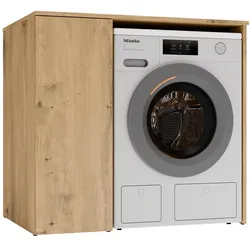 Waschmaschinenschrank mit Türschrank POLA NP 1D EICHE ARTISAN