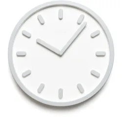 Magis Tempo Wanduhr, weiß / grau