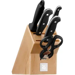 WMF Spitzenklasse Plus, Messerblock, Silber, Braun
