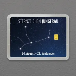 Goldbarren 0,5g "Sternzeichen: Jungfrau" (Flip)