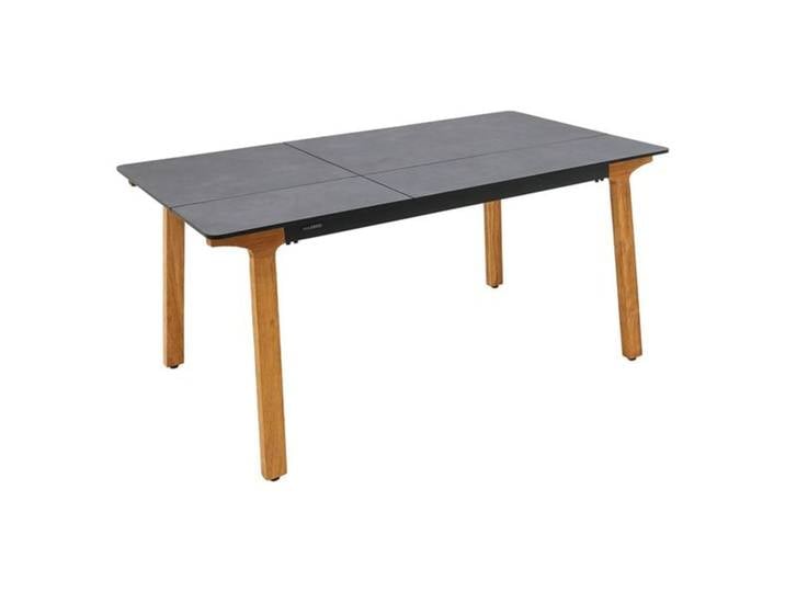 Zebra Lenyx Gartentisch 160x95cm Teak/HPL Dunkelgrau