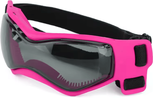 Inspire Curations Adjustable Anti UV Dog Goggles With Windproof Eye Protection pink m