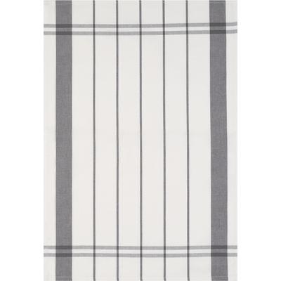 Geschirrtuch STUCO "gestreift", grau (weiß, grau), B:50cm L:70cm, 100% Baumwolle, Geschirrtücher, Geschirrtuch
