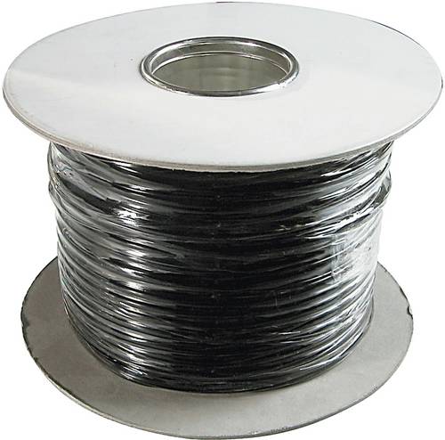 Digitus Telefon (analog) Anschlusskabel [1x TAE-F-Stecker, TAE-F-Buchse - 1x TAE-F-Stecker, TAE-F-Buchse] 100.00m Schwarz