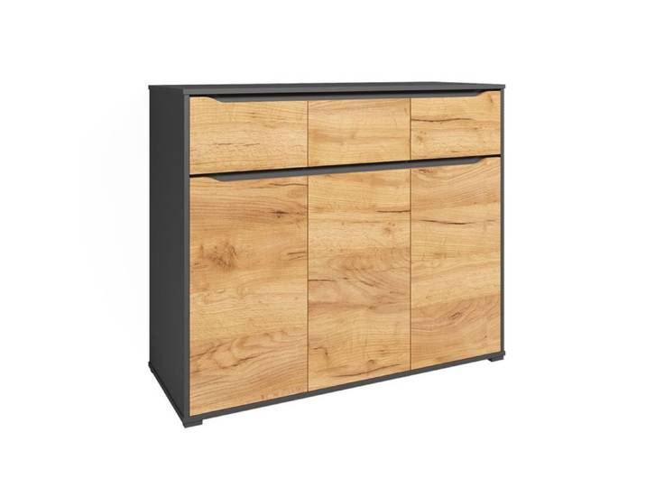 Sideboard Ruben 48x101.6cm avec tiroirs Chêne de force doré Vicco 41623