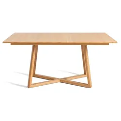 Segmüller Werkstätten Massivholztisch 160 x 90 cm Corner Holz Braun Eiche
