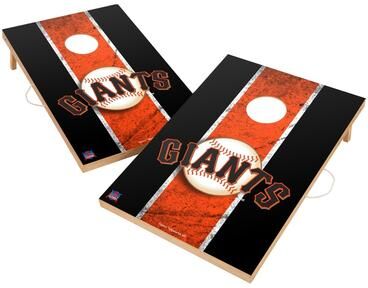 Skip's Garage Vintage San Francisco Giants MLB Regulation 2x4 Cornhole Set