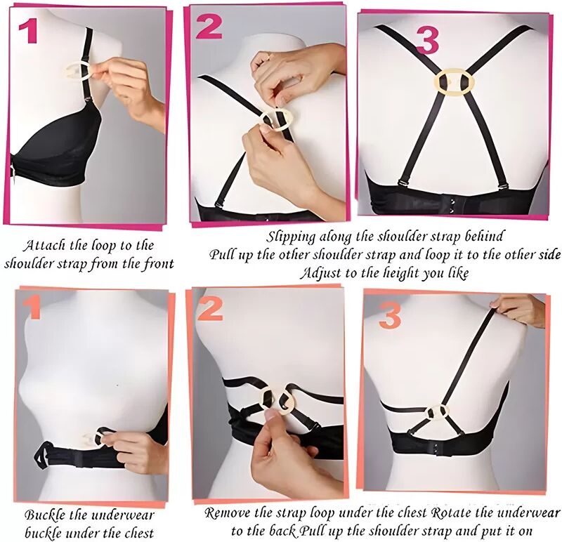 INF Ensemble d'extenseurs de soutien-gorge, 3 styles, 15 pièces