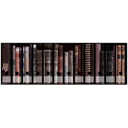 Wallario Ordnerrücken Sticker 12 Stück Bücherregal mit alten Büchern