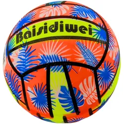 Gummiball leuchtend orange Blätter 24 cm