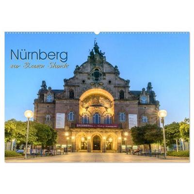 Nürnberg zur Blauen Stunde (Wandkalender 2026 DIN A2 quer), CALVENDO Monatskalender