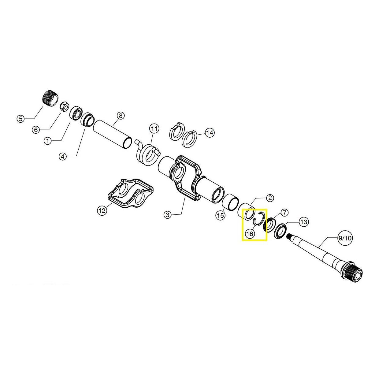 Crankbrothers Pedal Retaining Ring, Haltering (40080503)