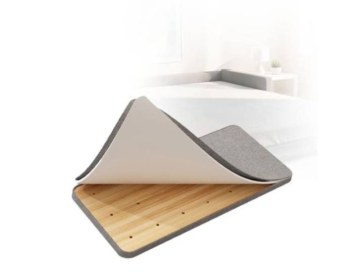 LSMDPT rollrost Strapazierfähiges Matratzen-Stützbrett, Taillenschutz-Hartrahmenplanke Mit Abnehmbarem Stoffbezug, Bettrahmen-Stützbrett, Feste Und(L W 140 x 60 cm)