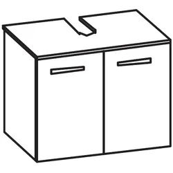 Artiqua 400 Universalwaschtischunterschrank, Castello Eiche quer NB, 400-WB2T-1-75-7134-426 400-WB2T-1-75-7134-426