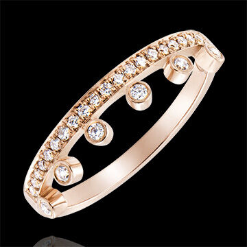 Edenly Ring Vielfalt - MajestÃ¤t - 9 Karat RosÃ©gold und Diamanten