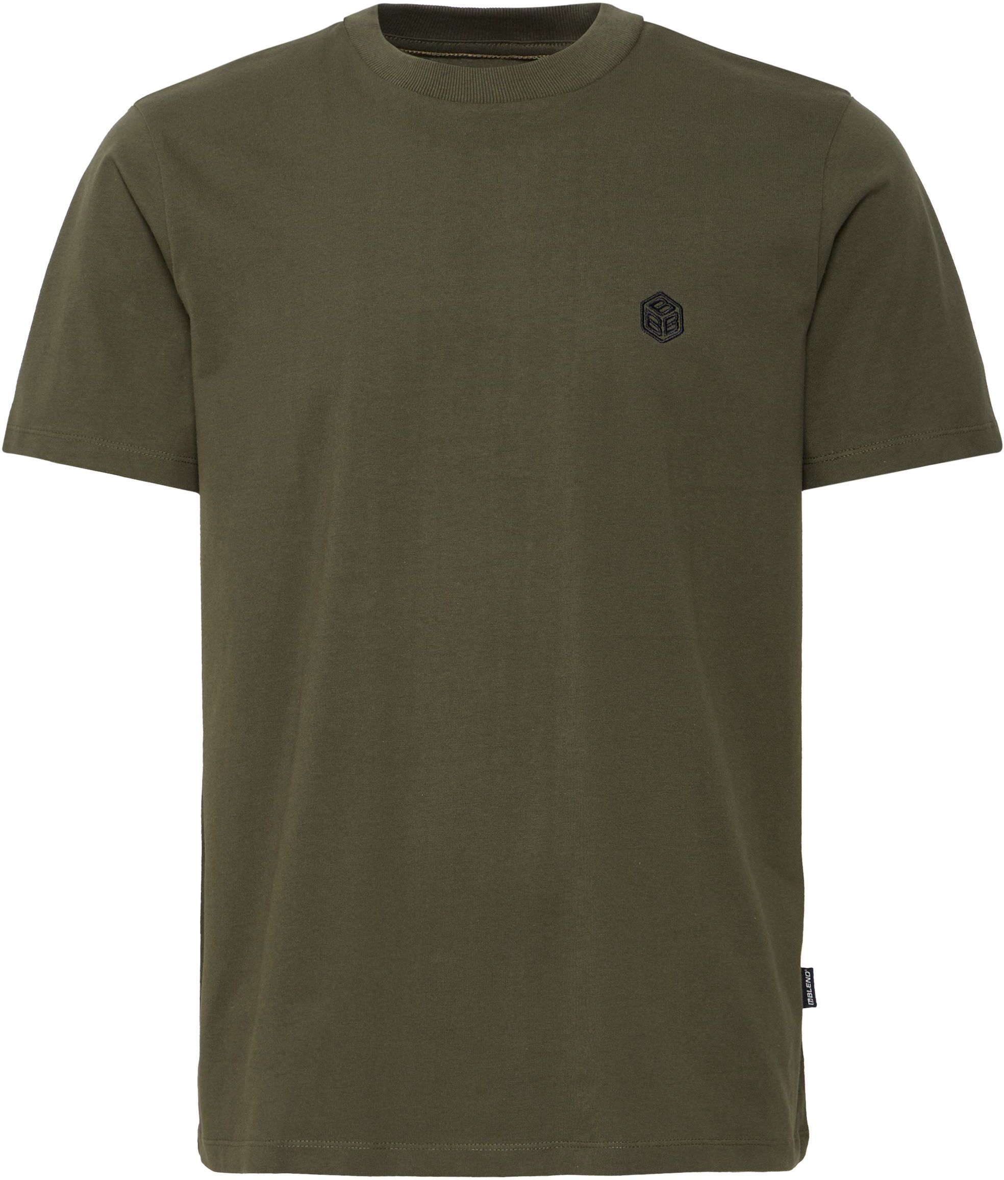 Rundhalsshirt BLEND "Rundhalsshirt BHJuma", Herren, Gr. XXL, grün (forest night), Obermaterial: 100% Baumwolle CO., Shirts Rundhalsshirt