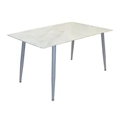 möbel direkt online 4-Fuß-Esstisch mit großer Steinplatte 140x80 cm